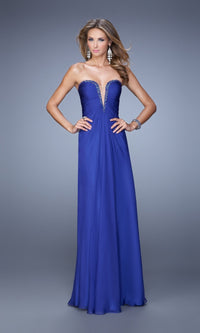 Indigo Long La Femme Gown 20930