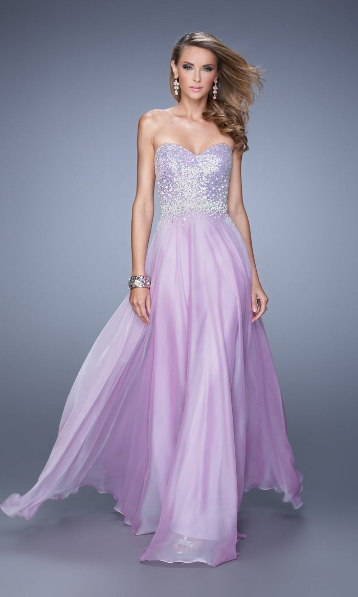 Lavender Long La Femme Gown 20985