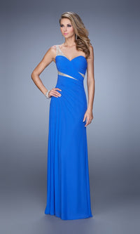 Electric Blue Long La Femme Gown 21011
