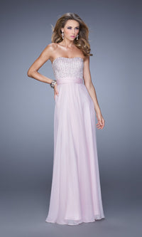 Pale Pink Long La Femme Gown 21015
