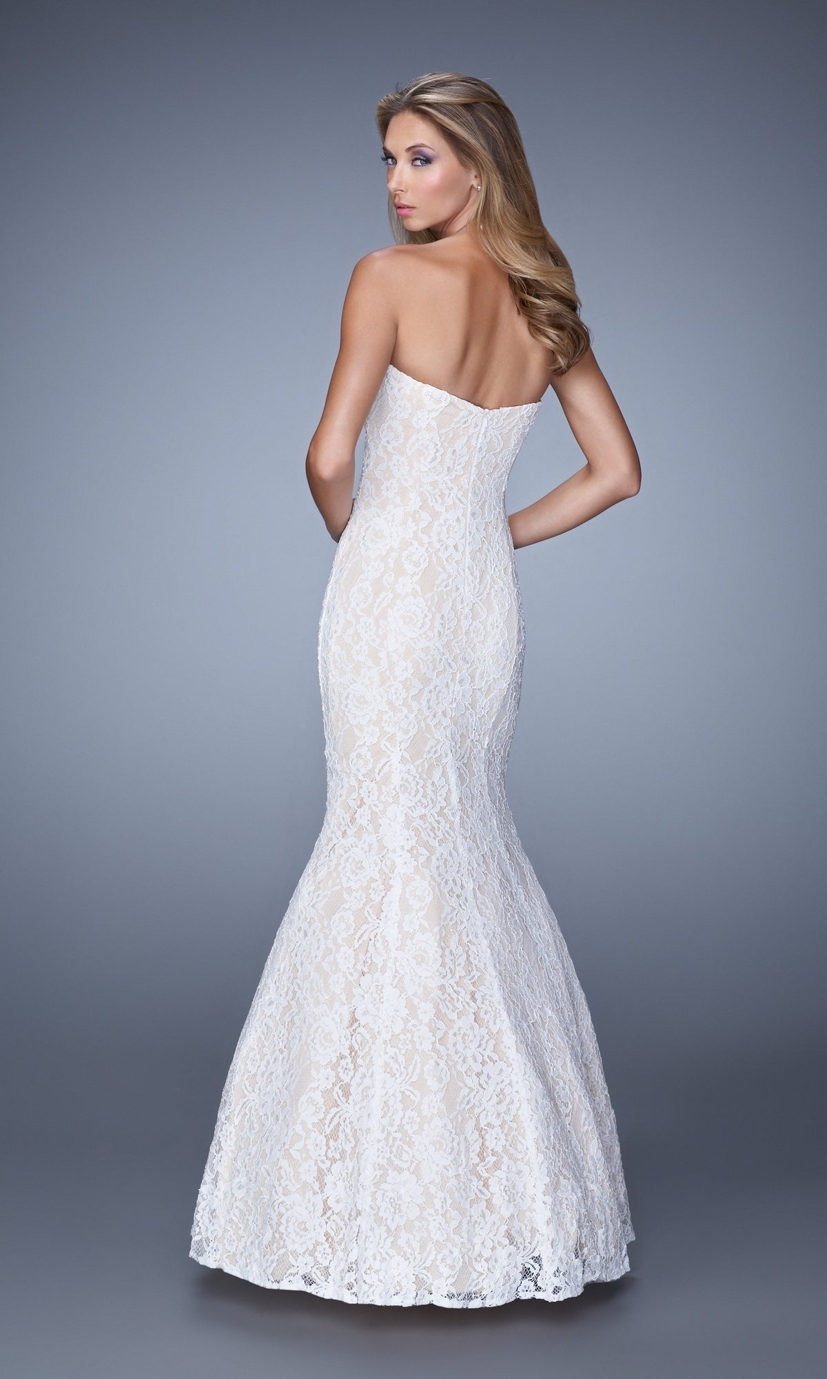White Long La Femme Gown 21034