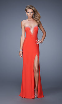 Strawberry Long La Femme Gown 21071