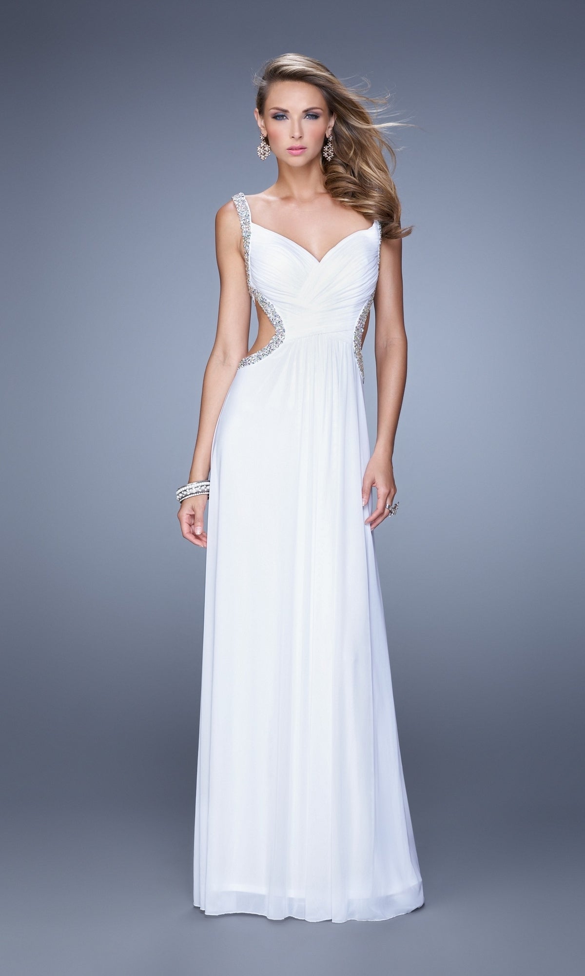 White Long La Femme Gown 21123