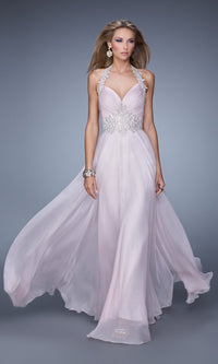 Pale Pink Long La Femme Gown 21161