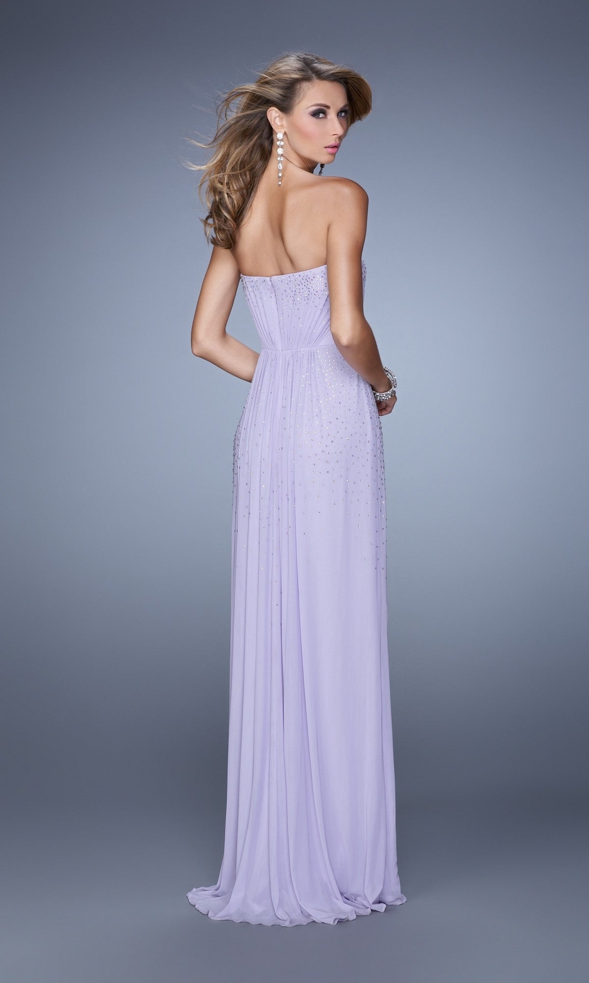  Long Formal La Femme Dress 21237