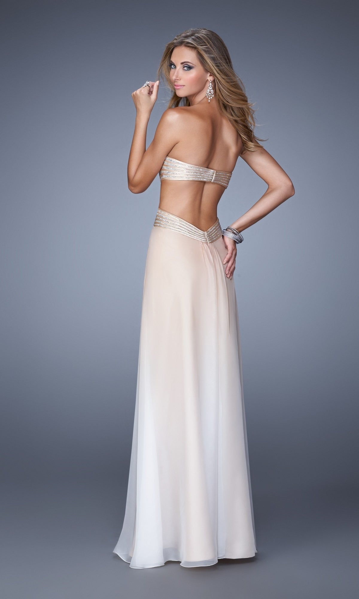  Long Formal La Femme Dress 21351