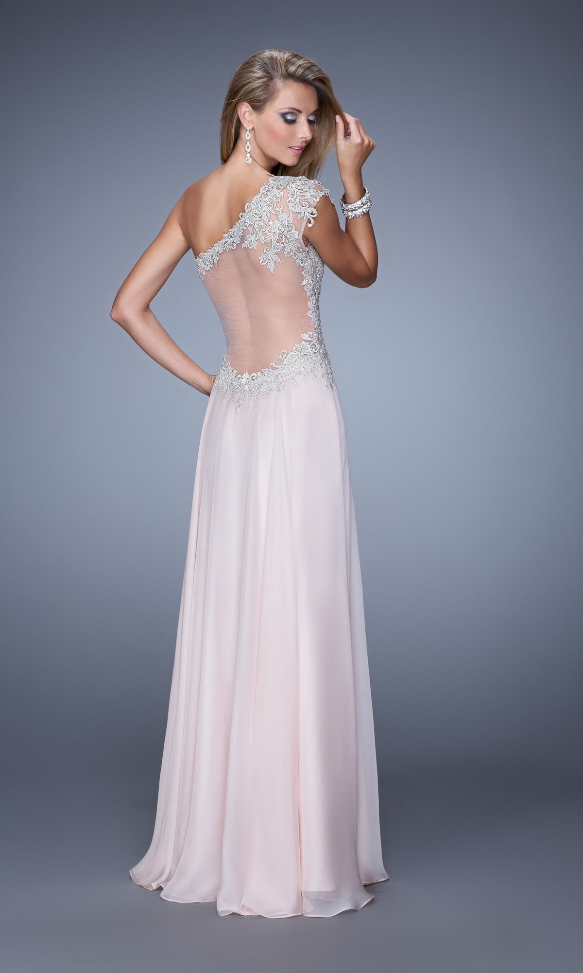  Long Formal La Femme Dress 21379