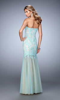  Long Formal La Femme Dress 21604