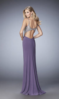 Purple Haze Long Formal La Femme Dress 21968
