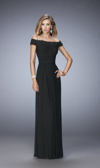 Black Long Formal La Femme Dress 21979