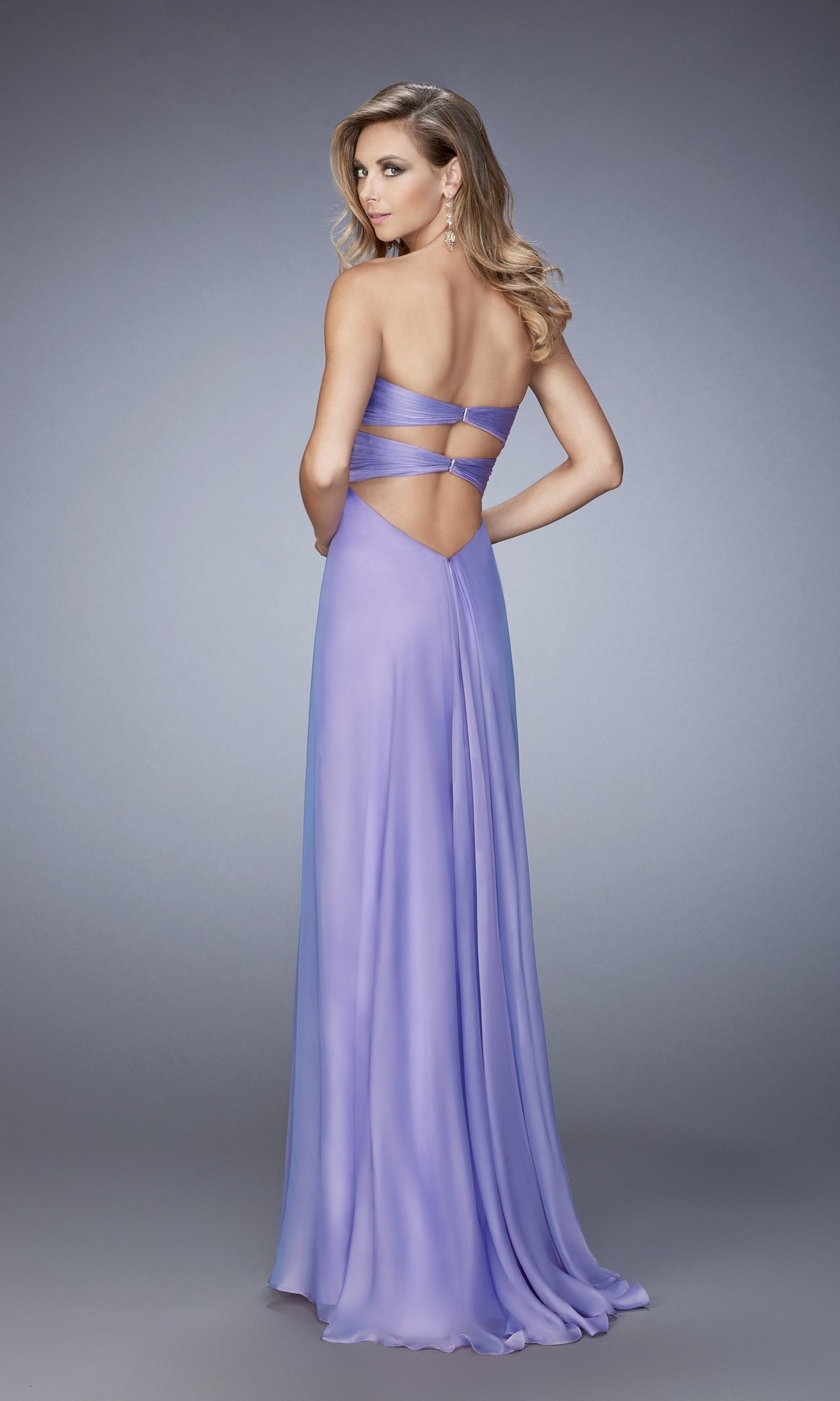  Long Formal La Femme Dress 22115