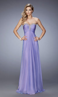 Wisteria Long Formal La Femme Dress 22115