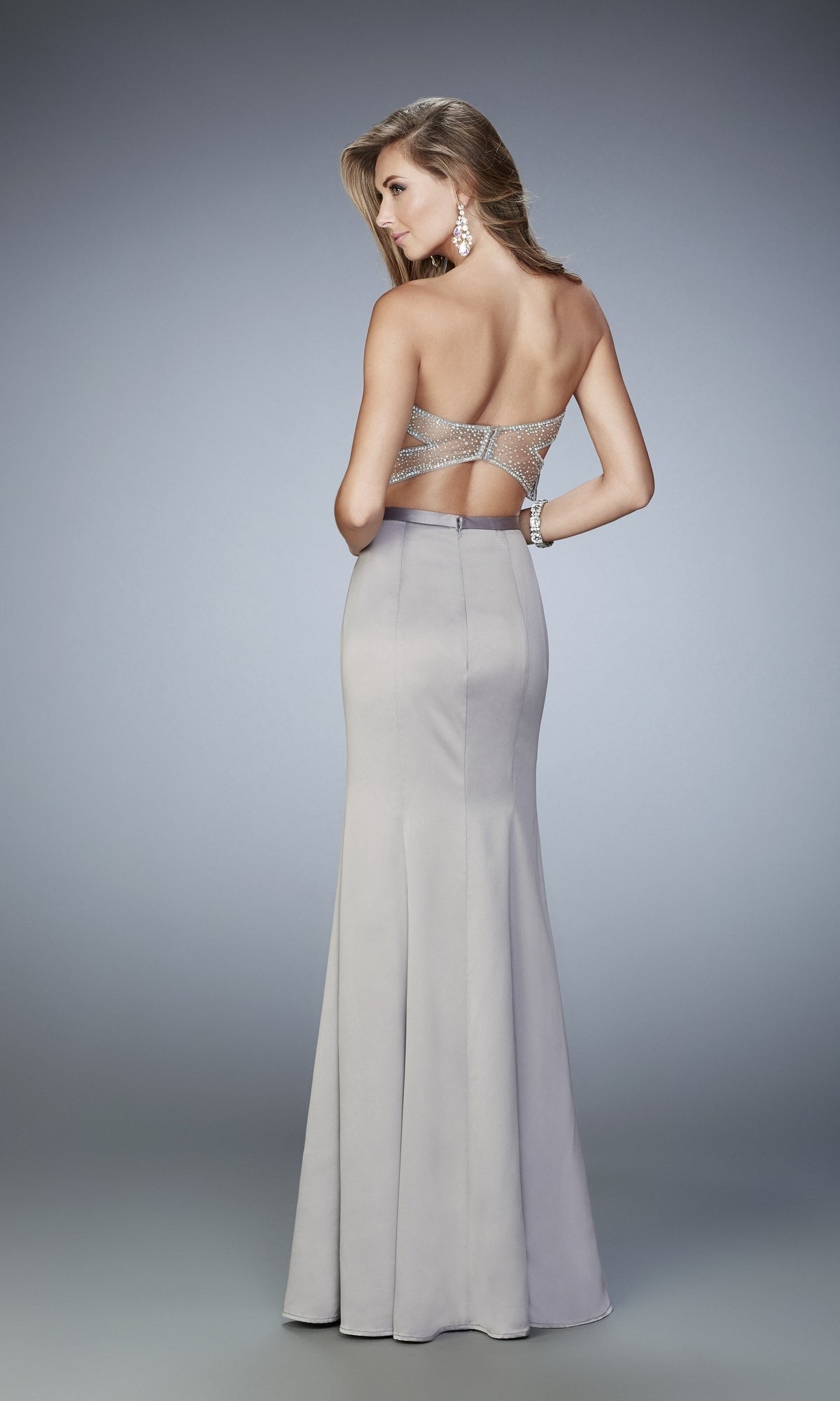  Long Formal La Femme Dress 22207