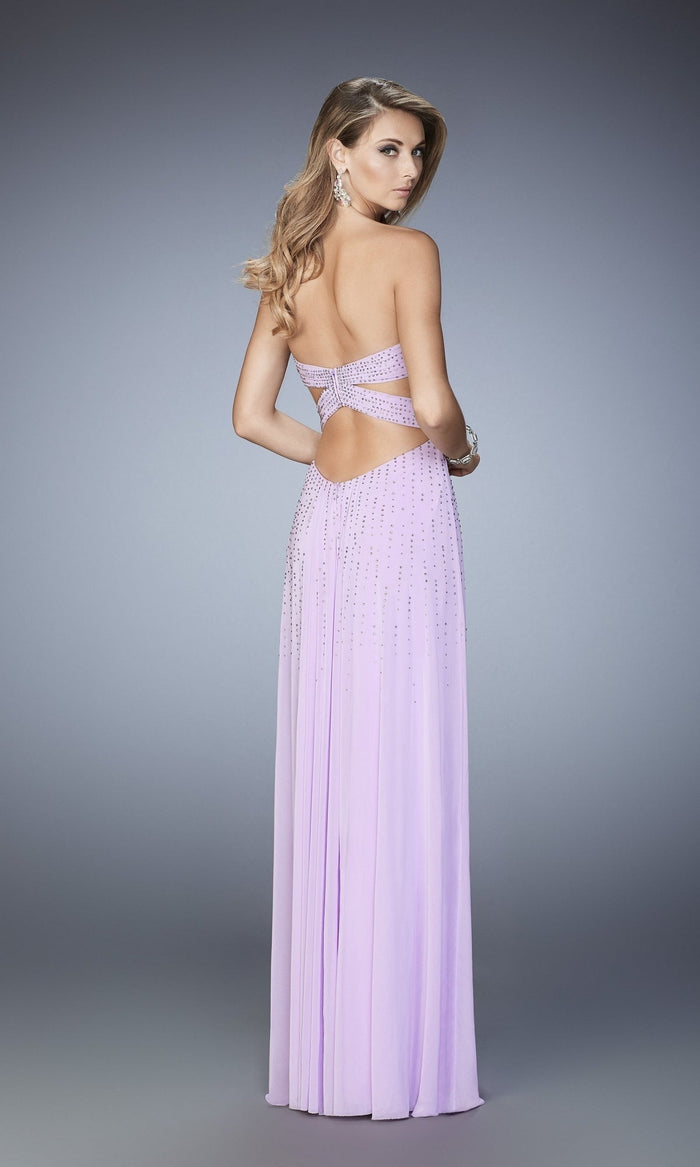 Ice Purple Long Formal La Femme Dress 22230