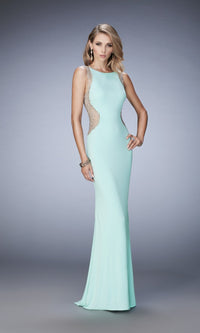 Mint Long Formal La Femme Dress 22257