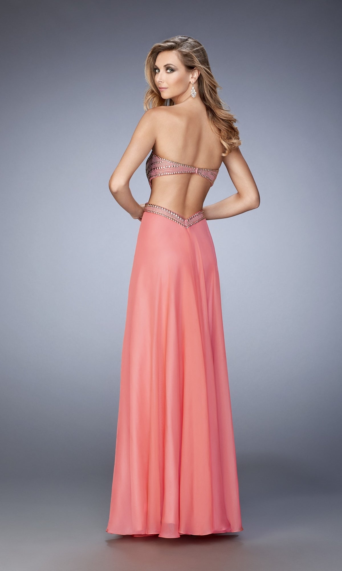  Long Formal La Femme Dress 22285