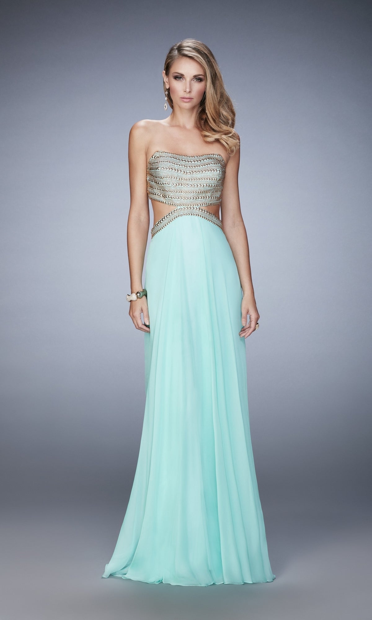 Seamist Long Formal La Femme Dress 22285