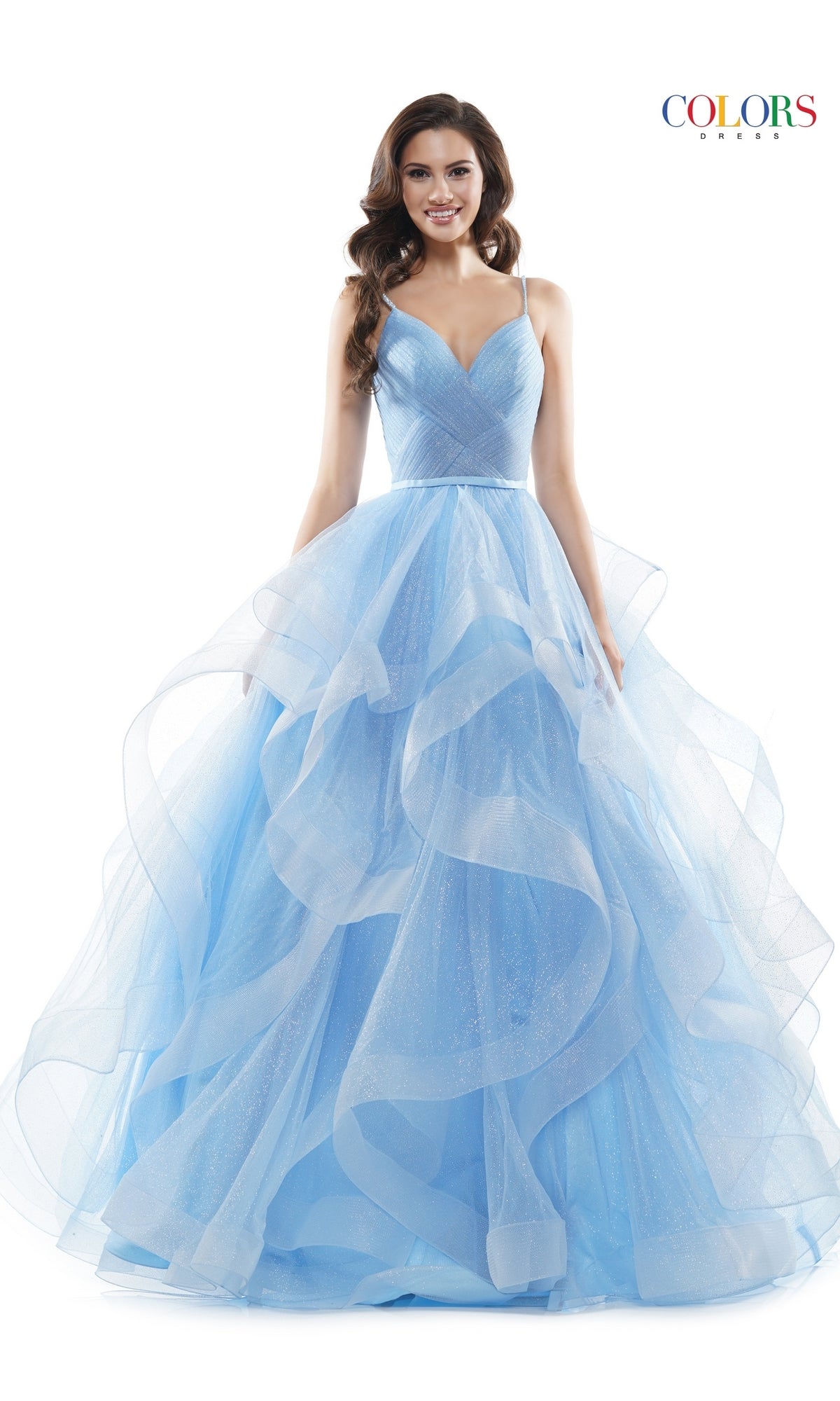 Cornflower Colors Dress 2381 Formal Prom Dress