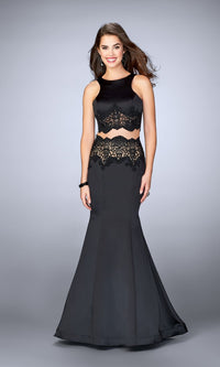 Black Long La Femme Gown 24083