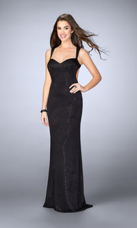 Black Long La Femme Gown 24167