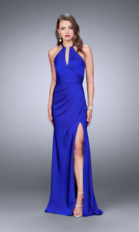Sapphire Blue Long La Femme Gown 24225