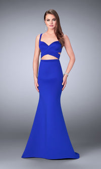 Sapphire Blue Long La Femme Gown 24288