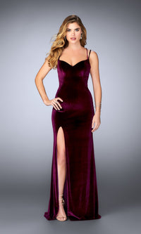 Wine Long La Femme Gown 24317