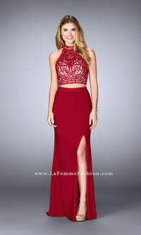 Red Long La Femme Gown 24402