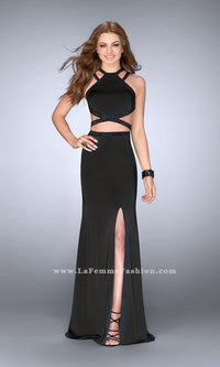 Black Long La Femme Gown 24420