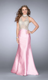 Light Pink Long La Femme Gown 24562