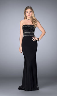 Black Long La Femme Gown 24573