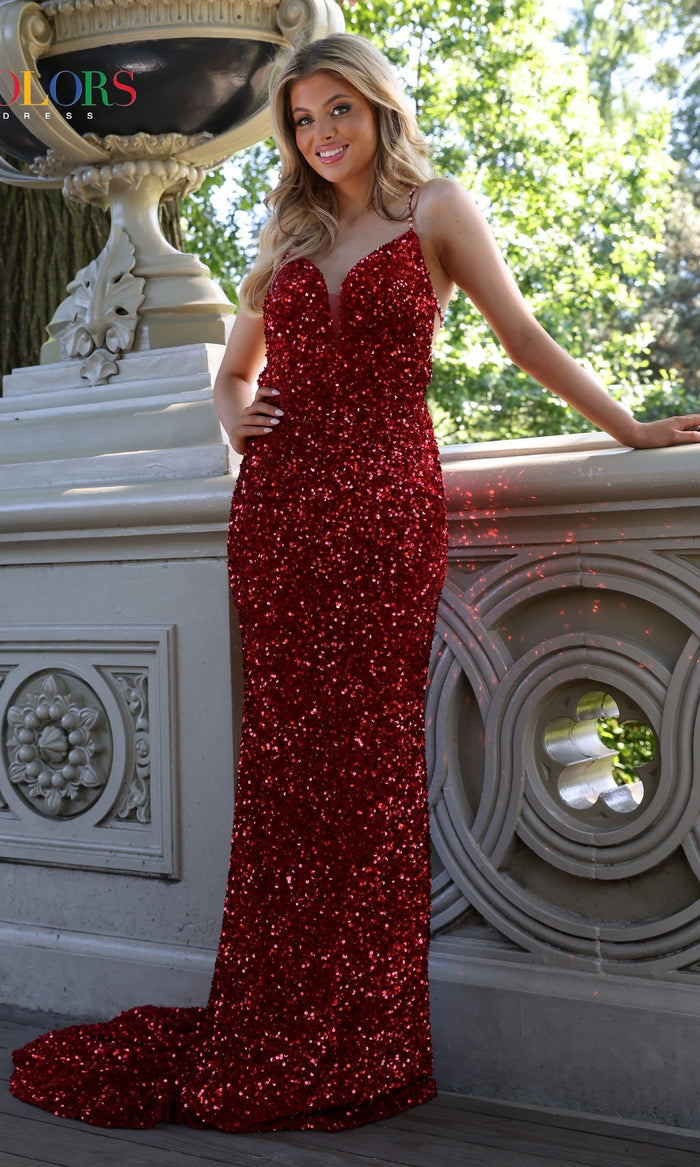 Red Colors Dress 2459 Formal Prom Dress