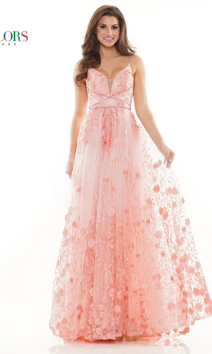 Coral Colors Dress 2726 Formal Prom Dress