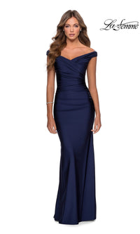 Navy La Femme 28450 Formal Prom Dress