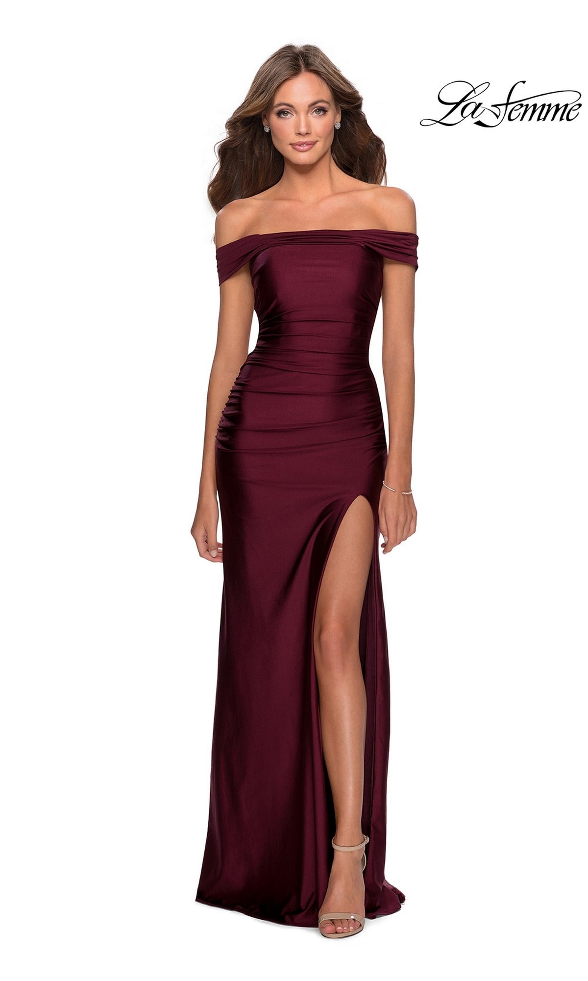 Dark Berry La Femme 28506 Formal Prom Dress