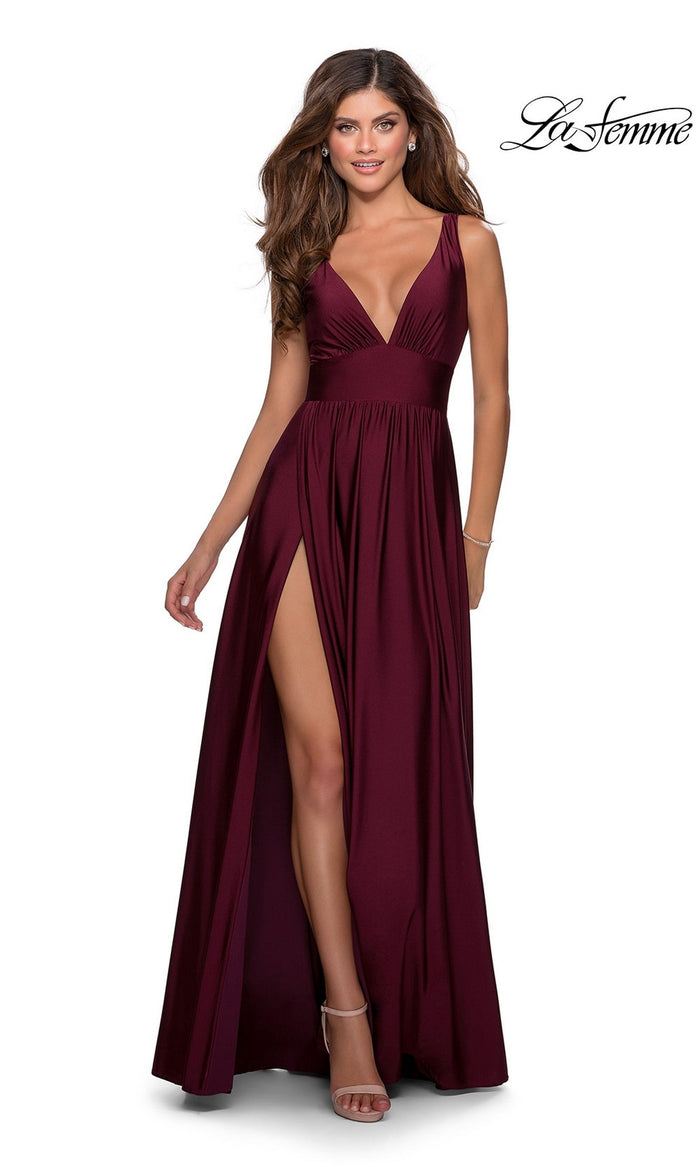 Dark Berry La Femme 28547 Formal Prom Dress