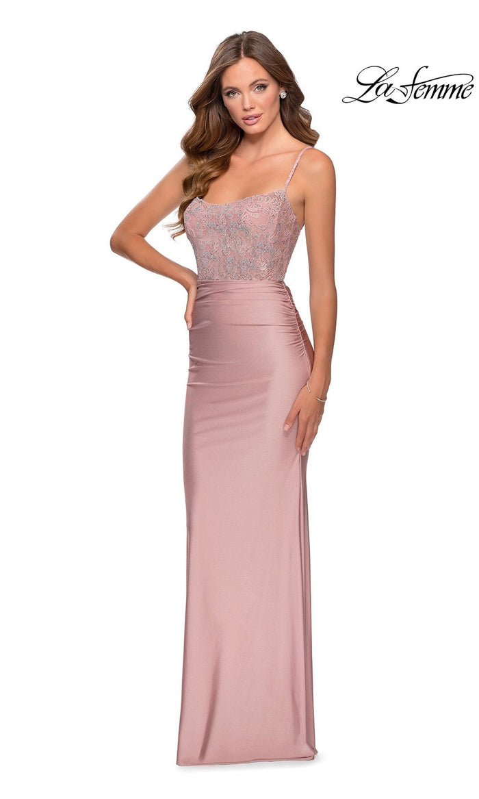 Mauve La Femme 28558 Formal Prom Dress