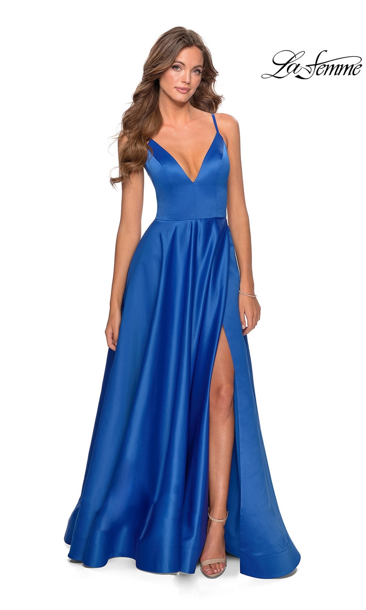 Royal Blue La Femme 28628 Formal Prom Dress