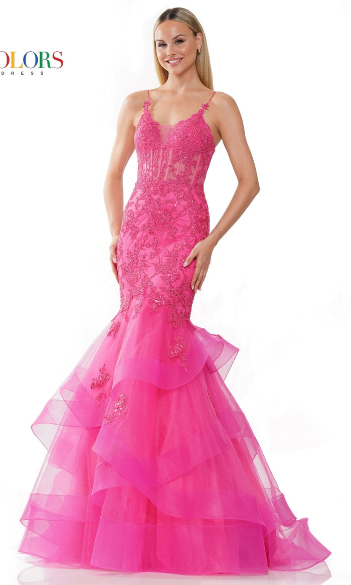 Hot Pink Colors Dress 2899 Formal Prom Dress