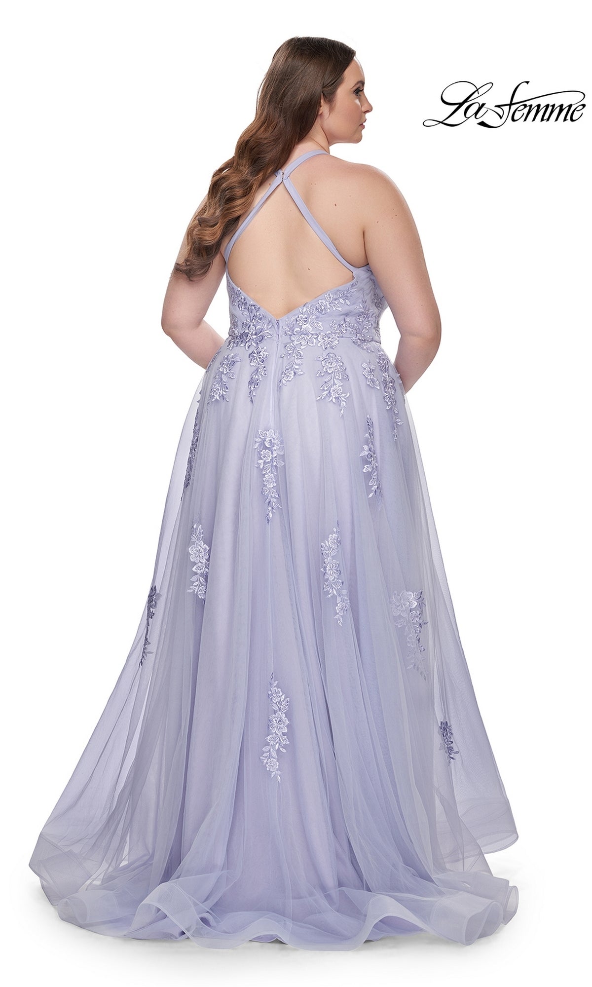 La Femme Dress 29021 Plus-Size Formal Prom Dress La Femme Dress 29021 Plus-Size Formal Prom Dress