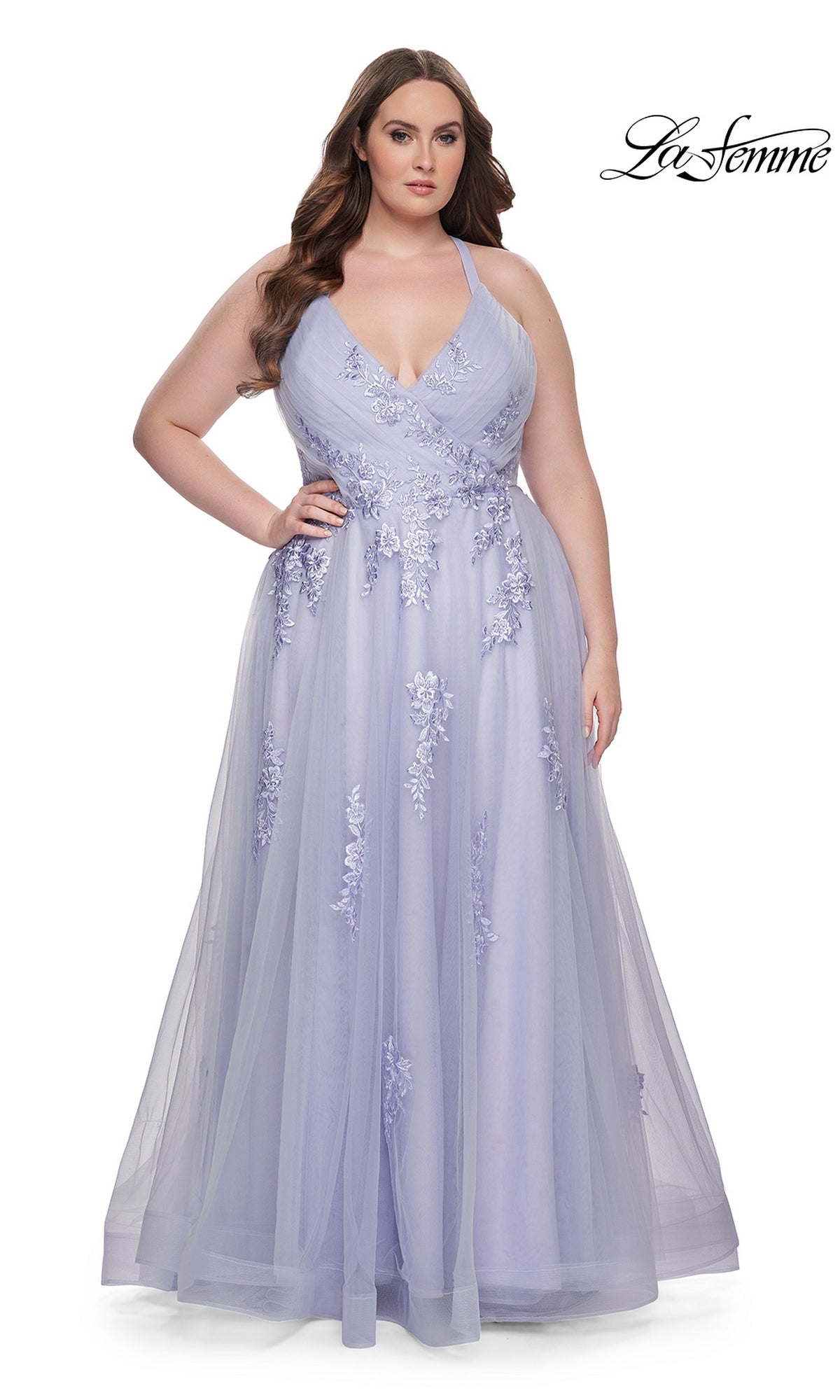 La Femme Dress 29021 Plus-Size Formal Prom Dress Dark Emerald / 12W La Femme Dress 29021 Plus-Size Formal Prom Dress Dark Emerald / 12W