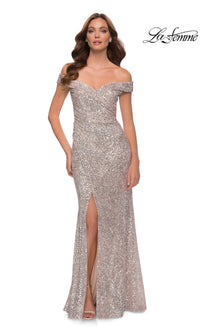 Silver La Femme 29831 Formal Prom Dress