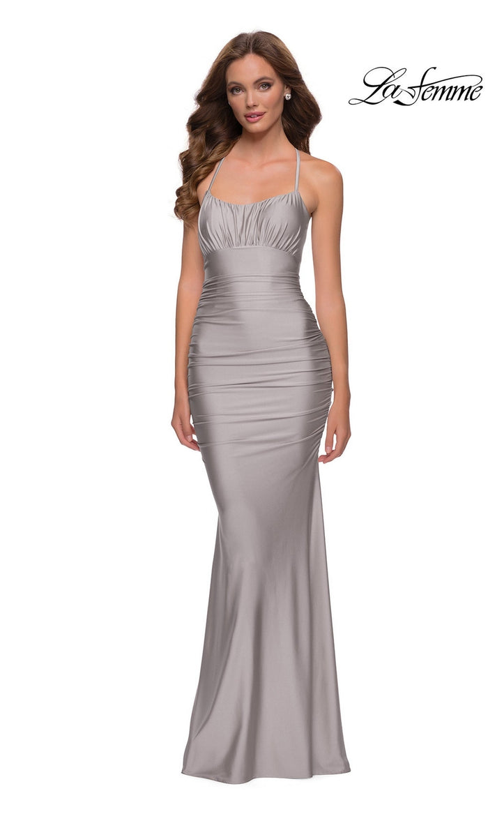 Silver La Femme 29873 Formal Prom Dress