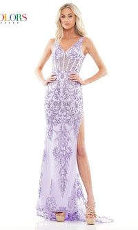 Purple Colors Dress 2990 Formal Prom Dress