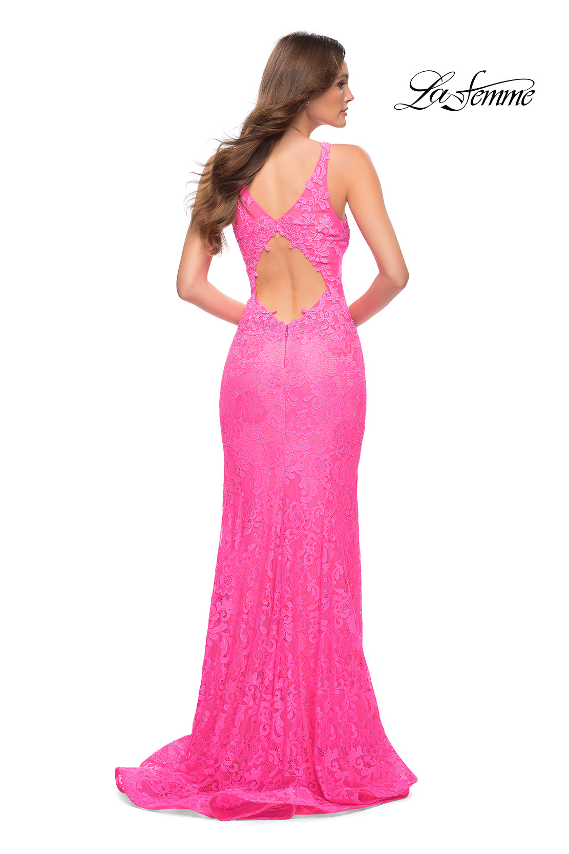  Pink Neon Prom Dress 29978