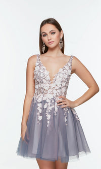  Short Homecoming Dress By Alyce 3107