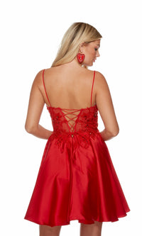  Alyce Red Short Homecoming Dress 3120