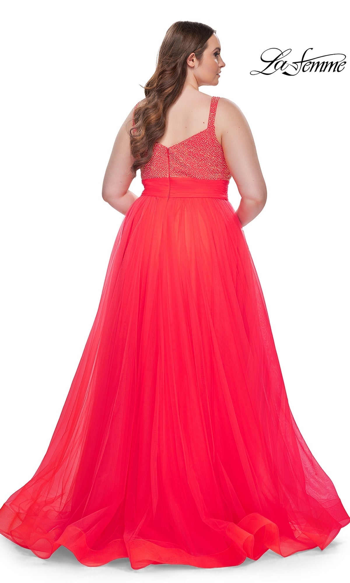  La Femme 31251 Plus-Size Formal Prom Dress