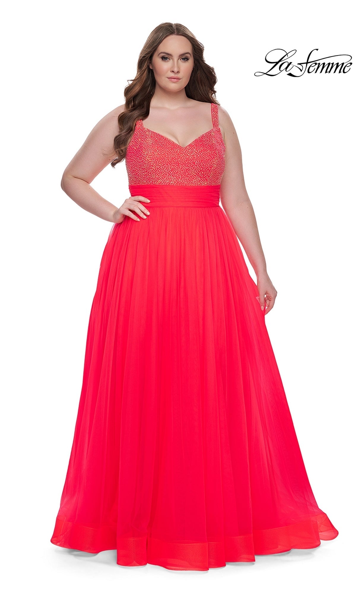  La Femme 31251 Plus-Size Formal Prom Dress
