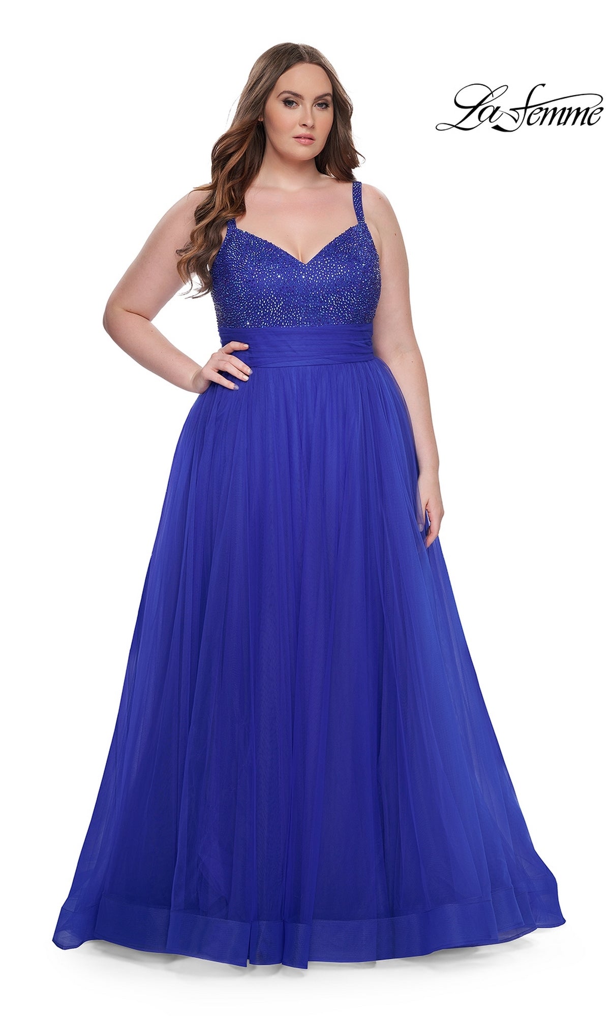  La Femme 31251 Plus-Size Formal Prom Dress